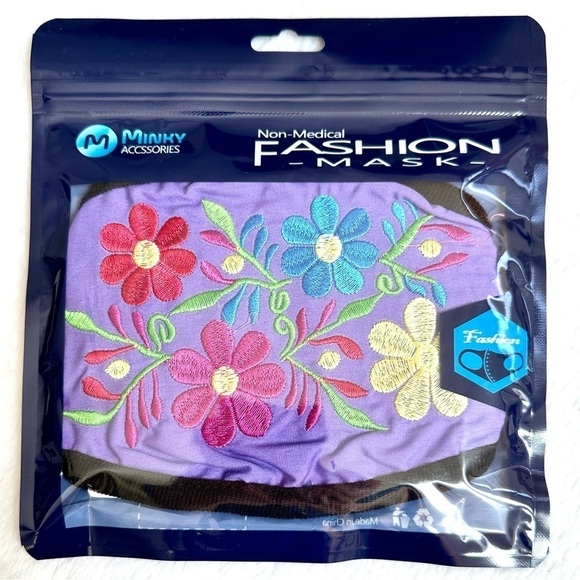 🔴 5 for $10 ONE Minky Accessories Floral Non-Medical Fashion Face Mask - Picture 1 of 2